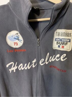 Vtg SG Mens Sz XL Hauteluce Beaufortain Les Saisies Ski Snow Jacket Gray Rare